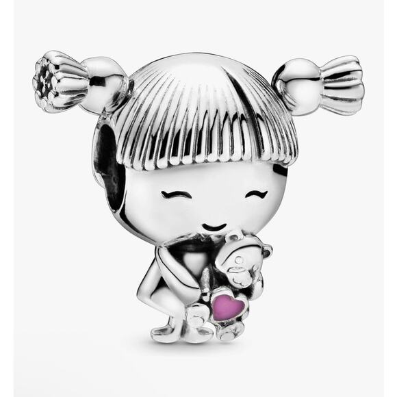 Pandora Jewelry - Pandora Little Pigtail Girl Charm**Sterling Silver*Pandora Pouch included*NEW
